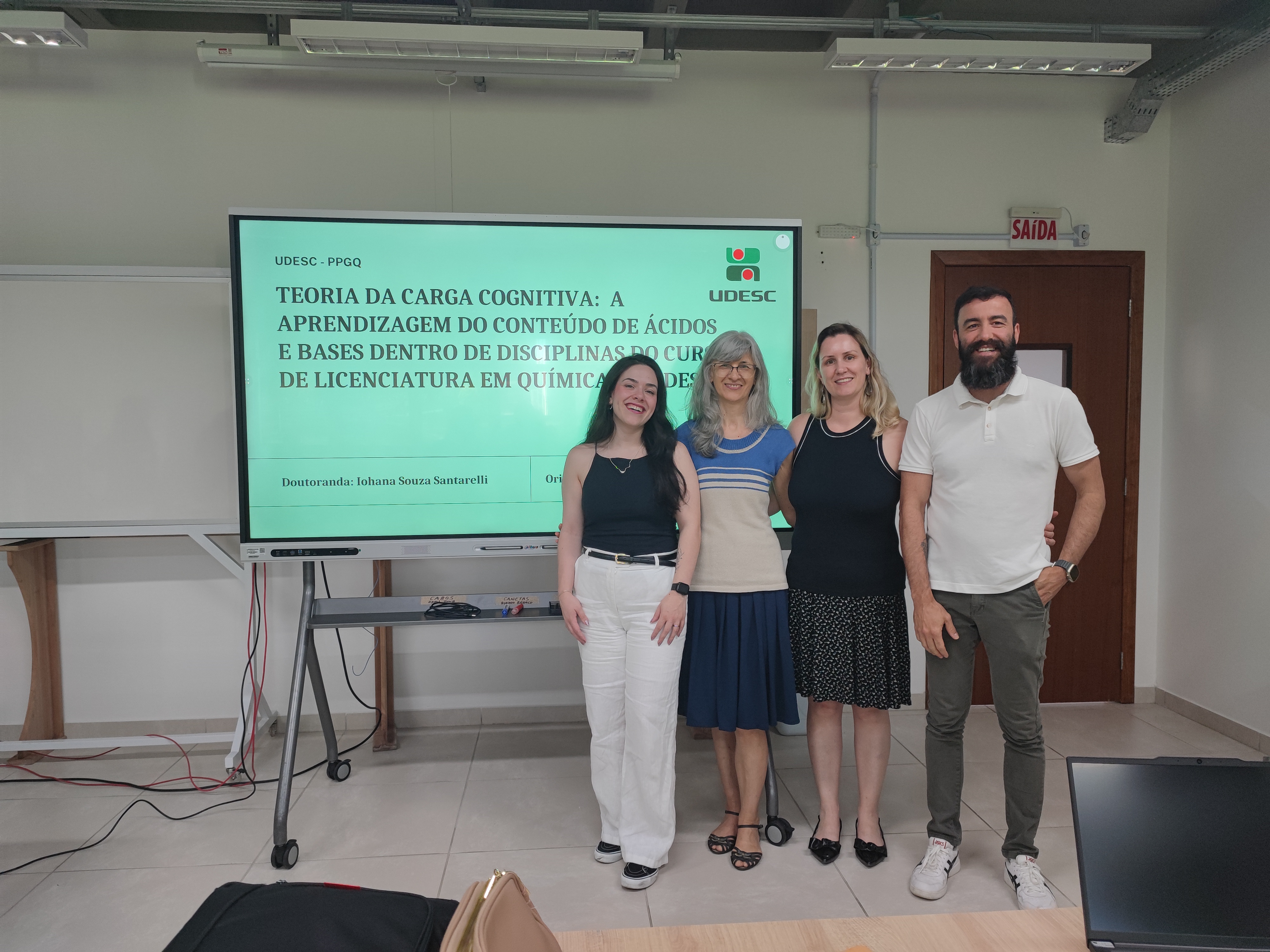 <p>11/12/2025 - Qualifica&ccedil;&atilde;o de doutorado da aluna&nbsp;Iohana Souza Santarelli (doutoranda e membros da banca)</p>
