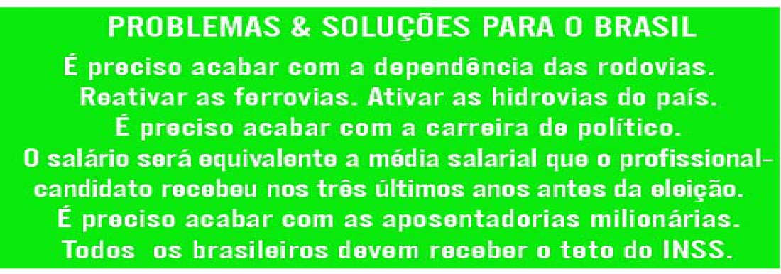 <p>Propostas para um Brasil melhor</p>
