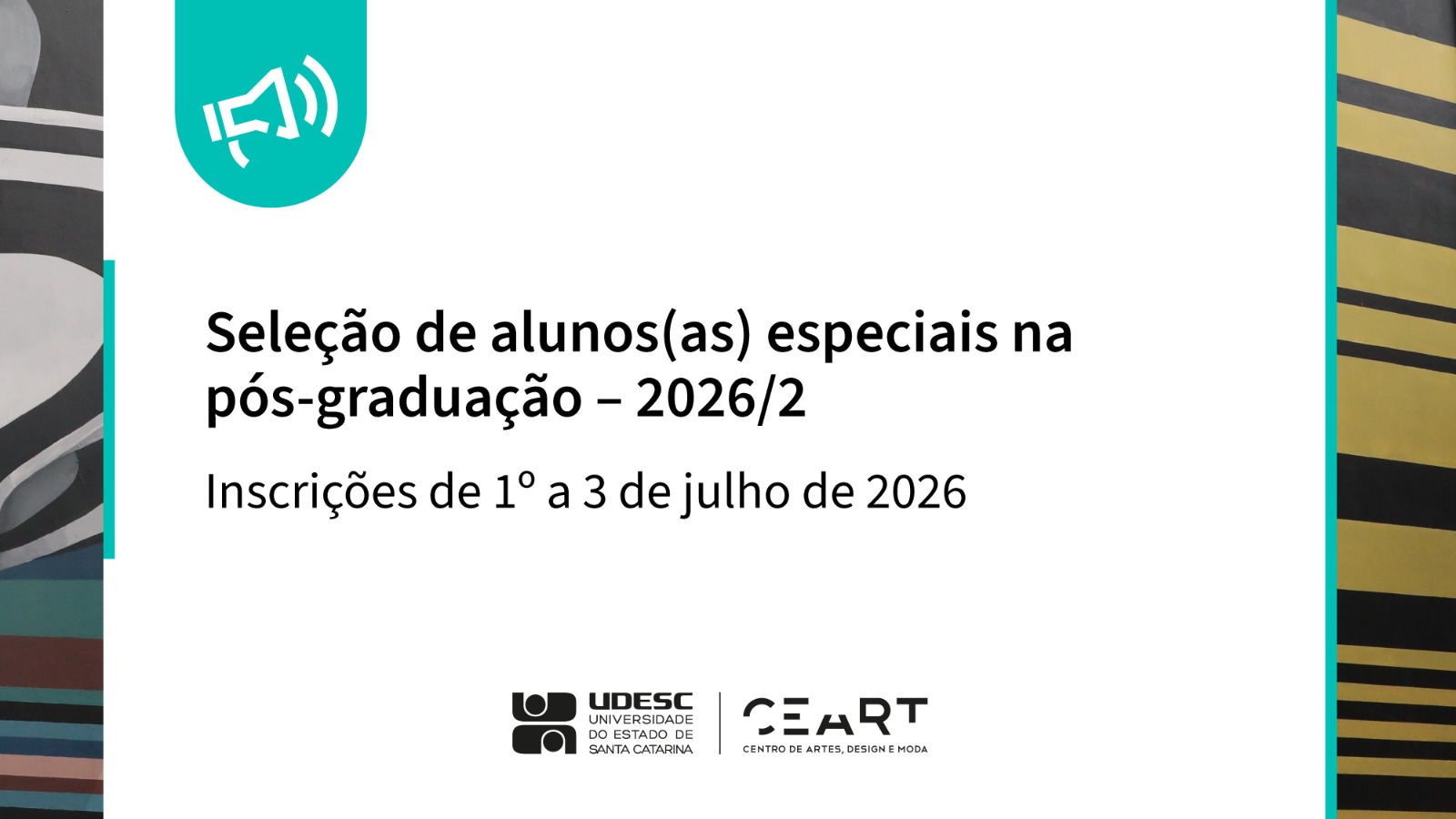 <p>Chamada para aluno especial 2026.2</p>
