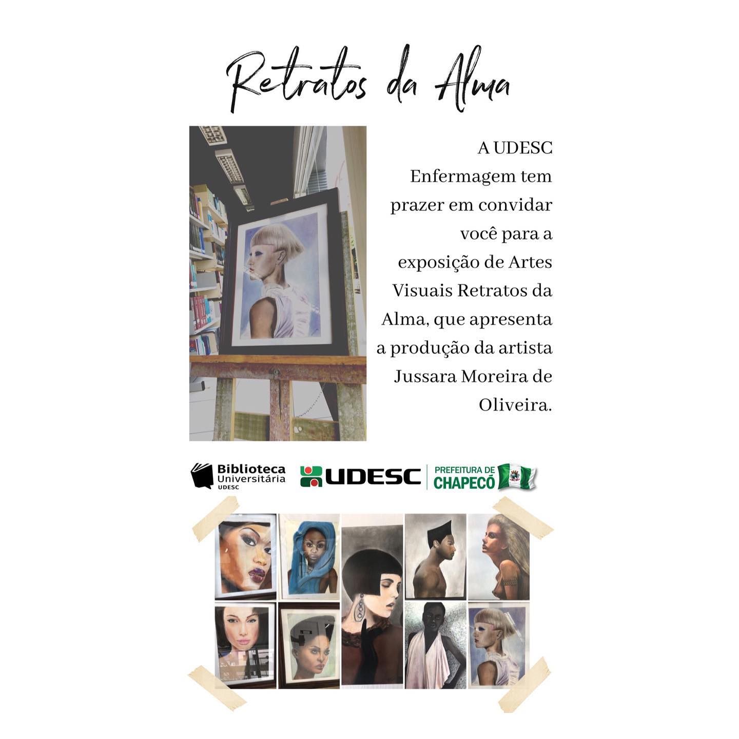 <p>Exposição da artista Jussara Moreira de Oliveira - "Retratos da alma"</p>
