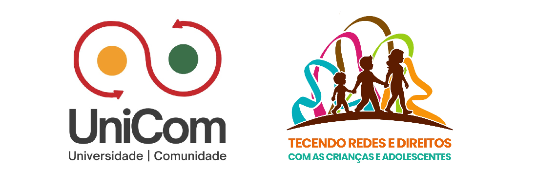 <p>Logo UniCom e Tecendo Redes</p>